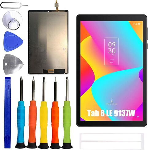 شاشة OLED [مع وظيفة بصمة الإصبع] متوافقة مع TCL Tab 8 LE 9137W [8.0 بوصة] شاشة LCD تعمل باللمس مع مجموعة أدوات إصلاح in Saudi Arabia