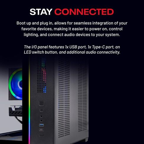 كمبيوتر Skytech Gaming Crystal للألعاب، AMD Ryzen 7 5700 3.7 جيجا هرتز، NVIDIA RTX 5060، 1 تيرابايت NVMe SSD، 32 جيجابايت DDR4 RAM 3200، 650 واط Gold PSU، Wi-Fi، Win 11، سطح المكتب in Kuwait