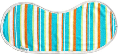 Kiddologic Baby Burp Cloth, Triple Protection, 2 Layers Soft Absorbent Terry, Waterproof Inner Lining, Large Size and Curved Design for Extra Coverage, Newborn/Infant Boy Burping Rag, Sky Blue in Saudi Arabia