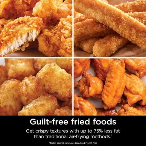 Ninja Pro XL Air Fryer, 6.5 Quart Family Size for Quick Meals, 4-in-1 Functions: Air Fry, Roast, Bake, Reheat, with Nonstick Dishwasher-Safe Basket (Black) in Saudi Arabia