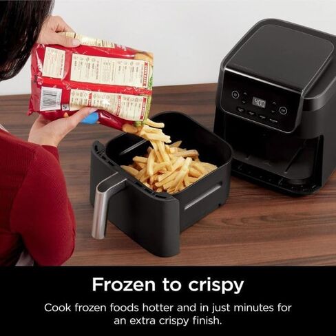 Ninja Pro XL Air Fryer, 6.5 Quart Family Size for Quick Meals, 4-in-1 Functions: Air Fry, Roast, Bake, Reheat, with Nonstick Dishwasher-Safe Basket (Black) in Saudi Arabia