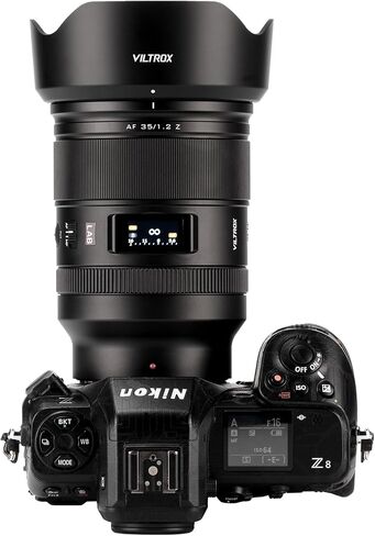 VILTROX 35 مم f1.2 Z، AF 35 مم f/1.2 LAB Z عدسة لنيكون، إطار كامل F1.2 عدسات فتحة كبيرة لنيكون Z-Mount Z5ii Z50ii Z30 ZFC Z5 Z6ii Z7ii Z6iii Z9 Z8 ZF Z6 Z50 Z7 ZR in Saudi Arabia