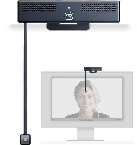 ProXL 4K HD Eye Contact Webcam with Noise Cancelling Mics, SoftLight+ Support, USB Computer Camera for Monitors & Desktops – Zoom Certified, Works with Teams, Meet, and Video Calls in Kuwait