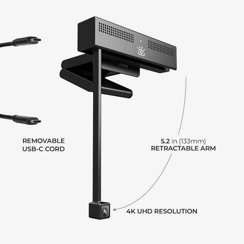 ProXL 4K HD Eye Contact Webcam with Noise Cancelling Mics, SoftLight+ Support, USB Computer Camera for Monitors & Desktops – Zoom Certified, Works with Teams, Meet, and Video Calls in Kuwait
