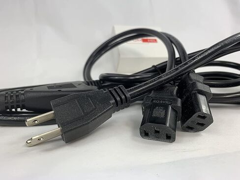 [UL Listed] OMNIHIL 10FT 3 Prong Power Cord Splitter Compatible with Epson PowerLite Home Cinema 3500 in Saudi Arabia