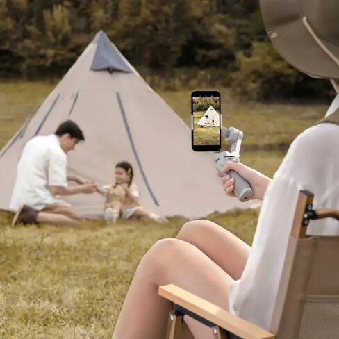 مثبت جيمبال للهواتف الذكية المحمولة DJI Osmo ثلاثي المحاور، جيمبال للهاتف لهاتف iPhone، Andriod، ShotGuides، ActiveTrack 6.0، مثبت تسجيل فيديو لـ TikTok، والسفر، ويوتيوب، مع 256 جيجابايت MSD in Kuwait