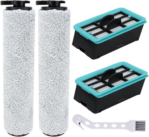 Replacement Parts for Bissell for Crosswave and for Bissell for Crosswave Pet Pro 1785A 2306A 1785 Vacuum Cleaner, 2 pack Brush Roll 1868 and 2 pack Filters 1866 in Saudi Arabia