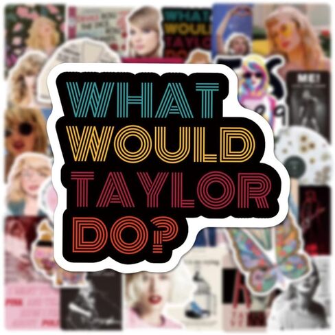 100pcs Music Taylor Stickers Pack,Waterproof Decal for Water Bottle,Adult Teen Kids Travel Case, Laptop, Guitar, Skateboard, Phone, Computer, Bike, Notebook, Helmet in Saudi Arabia