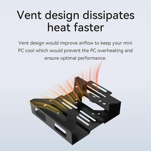 Shinar Metal Bracket Compatible with HP Desktop ProDesk EliteDesk Mini – Under-Desk and Wall Mount Bracket for HP Mini PC Monitor VESA Mount Adapter in Kuwait