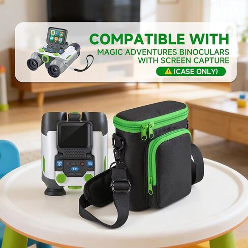 Protective Carrying Case Compatible with LeapFrog Magic Adventures Binoculars and Accessories, Durable Fabric Storage Bag with Shoulder Strap for Outdoor Travel and Exploration (Bag Only) in Saudi Arabia