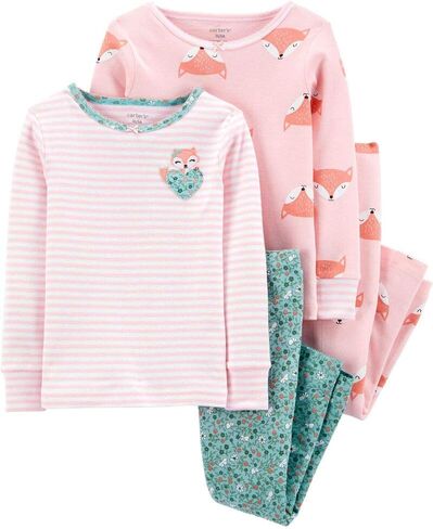 4-Piece 100% Snug Fit Cotton PJs (18 Months) Mint in Saudi Arabia