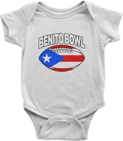Benito Bowl Puerto Rico Football Infant One-Piece Bodysuit, Soft Cotton in Saudi Arabia