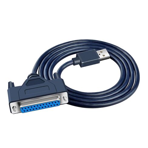 Printer Cable USB 2.0 to Parallel Adapter DB25 Parallel Printer Cable Adapter with Thumb Screws Connectors Data Transfer in Kuwait