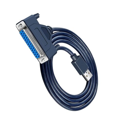 Printer Cable USB 2.0 to Parallel Adapter DB25 Parallel Printer Cable Adapter with Thumb Screws Connectors Data Transfer in Kuwait