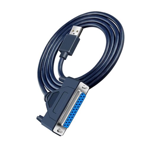 Printer Cable USB 2.0 to Parallel Adapter DB25 Parallel Printer Cable Adapter with Thumb Screws Connectors Data Transfer in Kuwait