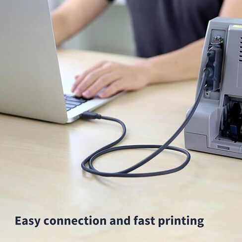 Printer Cable USB 2.0 to Parallel Adapter DB25 Parallel Printer Cable Adapter with Thumb Screws Connectors Data Transfer in Kuwait