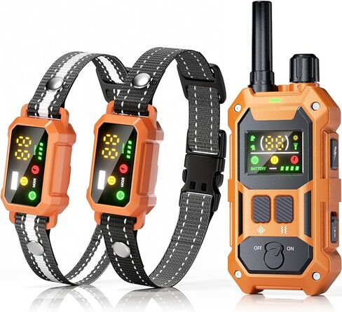 BLACKDOG Military Dog Shock Collar 2 Dogs (5-150lbs) - 4200ft Dog Training Collar with Remote, 4 Training Modes, Flashlight&Strobe, 90-Day Battery, IP67 Waterproof Dog E Collar for All Breeds (Blue) in Saudi Arabia