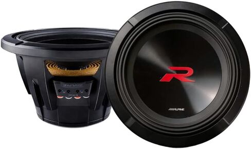 Alpine R2-W12D2 12 "2250W Peak Dual 2-Ohm Subwoofer R2-A150M 1500W RMS Monoblock Amplifier Bundle - Ultimate R-Series Car Audio Upgrade in Kuwait