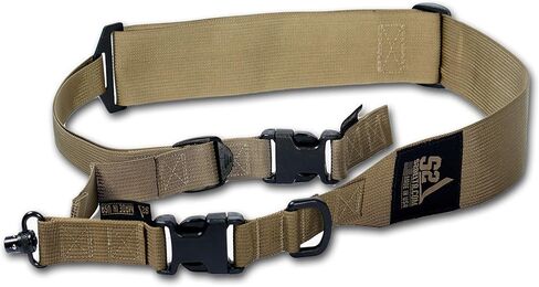 S2Delta - USA Made Premium 2 Point Rifle Sling, Fast Adjustment, Modular Attachment Connections, Comfortable 2" Wide Shoulder Strap in Saudi Arabia