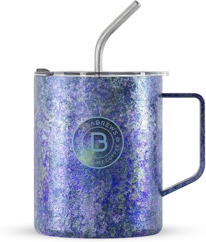 CASABREWS TIMUG Titanium Vacuum Insulated Mug, 12oz Lightweight Coffee Mug with BPA Free Lid, Double Wall Insulation, Acid & Alkali Resistant, Travel Coffee Cup (Silver) in Saudi Arabia