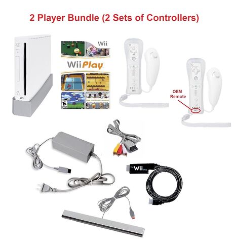 حزمة وحدة تحكم Wii مع لعبة Wii Play (لاعبان) - تلفزيون ذكي جاهز (متجدد) in Saudi Arabia