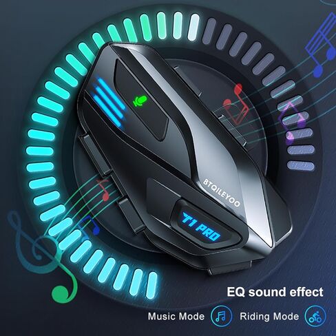 T1PRO Motorcycle Bluetooth Headset​​ - Bluetooth 6.0 for Motorcycle, 40H Playtime, IPX67 Waterproof, Dual Device Connect, Auto-Answer Calls, HiFi Sound with Noise Cancellation in Saudi Arabia