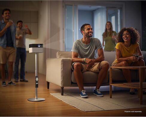 حامل أرضي قابل للتعديل من Epson Lifestudio Flex مع حامل للتحكم عن بعد، قائم بذاته، قابل للإمالة والدوران، تعديل الارتفاع والزاوية، كابل مخفي، محمول in Kuwait