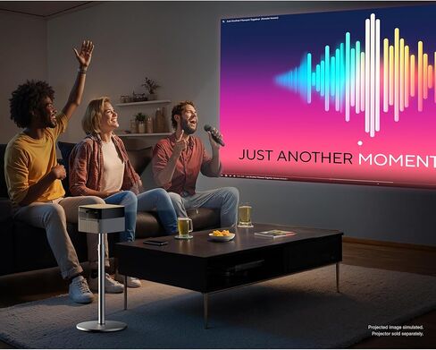 حامل أرضي قابل للتعديل من Epson Lifestudio Flex مع حامل للتحكم عن بعد، قائم بذاته، قابل للإمالة والدوران، تعديل الارتفاع والزاوية، كابل مخفي، محمول in Kuwait
