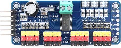 PCA9685A 16-Channel PWM Servo Driver Module I2C Expansion Board for Arduino in Saudi Arabia