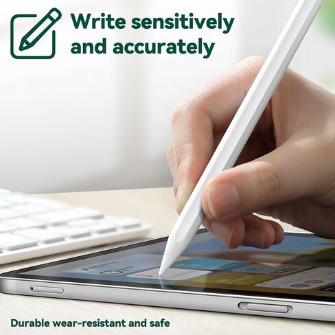 Inesore for Apple Pencil Tips Accessories,Upgraded Tips Compatible with Apple Pencil Pro/USB-C/1st Gen/2nd Generation,Multiple Options Metal Durable Nibs (6 Pack) in Saudi Arabia