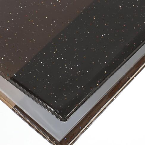 Concert Tickets Collection Album and Business Card Organizer, Multifunctional Large Capacity Jelly Photo Binder with 84 Pockets, Black Glitter Finish, Suitable for Travel Photos in Saudi Arabia