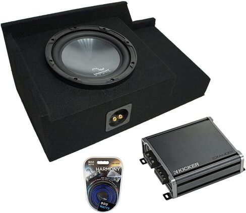Harmony Audio HA-R104 متوافق مع شاحنة GMC Sierra Ext Cab Truck 1999-2006 Rhythm Series، 46CXA4001 Class D Mono Amp و1X10GMNEW صندوق فرعي مخصص مقاس 10 بوصات in Kuwait
