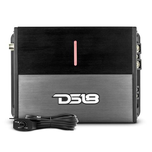 DS18 ION1200.1D مضخم صوت أحادي القناة قوي ومدمج ذو نطاق كامل 1200 وات RMS @ 1 أوم فئة D - مضخم صوت رقمي صغير للسيارة ذو قناة واحدة - متضمن التحكم في مستوى مضخم الصوت عن بعد (متجدد) in Kuwait