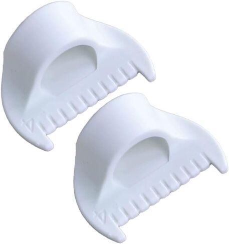 2PC Simple Sewing Tool - Durable Plastic Edge Stitching Tool for DIY Hand Sewing Projects, 4mm Spacing, Great Sewing Accessory and Presser Foot, 2PcsWhite in Saudi Arabia