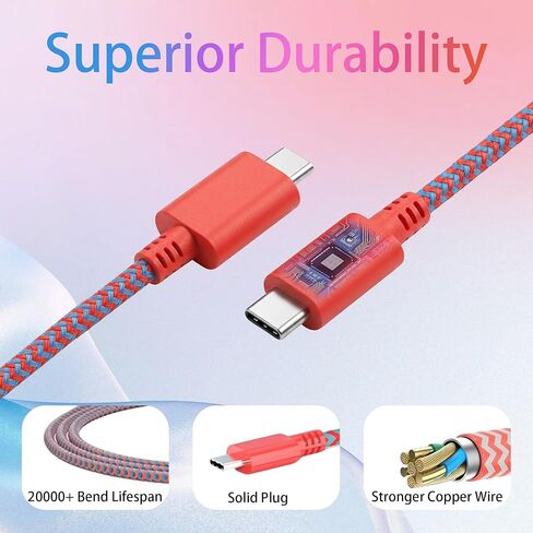 39 وات متوافق مع نينتندو سويتش للشحن السريع، مع سلك USB-C، متوافق مع سويتش أوليد، لايت، ستيم ديك - يدعم وضع التلفزيون (أحمر/أزرق) in Kuwait
