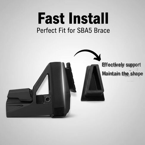Slakfsey SBA5 Storage Plug for SB Tactical Brace, for maintaining Shape. Detachable Hook,Can Store Accessories. SBA5 stabilizer Storage Bracket, Shape Protector in Saudi Arabia