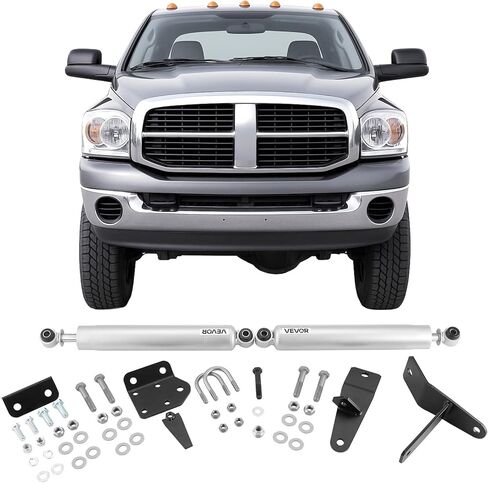 مثبت التوجيه المزدوج VEVOR، لـ 2005-2024 Ford F-250/F-350 Super Duty 4WD، طقم مثبت التوجيه المزدوج يناسب 2 بوصة من رفع التعليق أو أعلى، تحكم معزز وتقليل الاهتزاز in Saudi Arabia