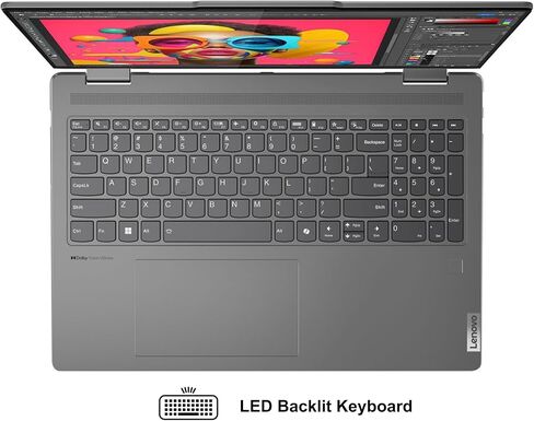 Lenovo Yoga 7 16 2-in-1 Laptop 16" WUXGA IPS Glossy Touch Intel 12-core Ultra 7 155U 16GB DDR5 1TB SSD Backlit Fingerprint for Creator Designer Business Professional Win11Pro ICP Hub w/Copilot AI in Saudi Arabia