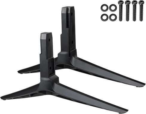 Set of 2 Sturdy TV Stand Legs – Anti-Wobble Design for Vizio 50" Class TVs – Compatible with D50X-G9/V505-G9/V505-H9/M506X-H9, Easy VESA Tabletop Mount, Includes All Screws (Black) in Kuwait