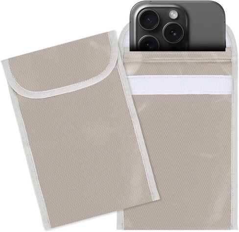 2 Pieces 17.8cm x 11.9cm EMF Blocking Shield Sleeves for Cell Phones 3mm Thick Anti-EMP Signal Blocking Bags with EMF Protection for Phone Privacy and Security in Saudi Arabia
