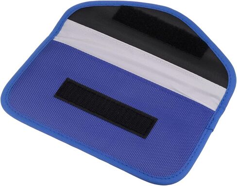 Faraday Bag, RFID Signal Blocking Pouch Wallet 7.87 Inch Anti-Tracking Anti-Theft Anti-Spying for Phone and Key Fob, Blue in Saudi Arabia
