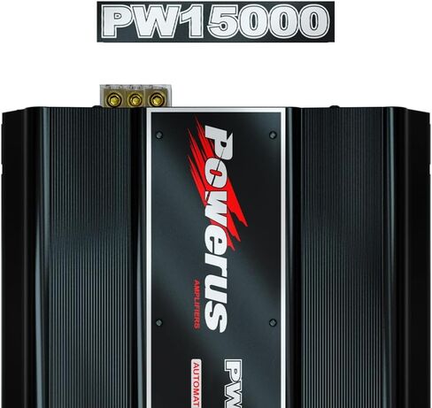 POWERUS15000.1 مضخم صوت للسيارة 1 أوم 15000 واط RMS فئة D صوت أحادي أمبير مكبر صوت تلقائي محدد الصوت دوائر حماية متقدمة - PW15000 in Kuwait
