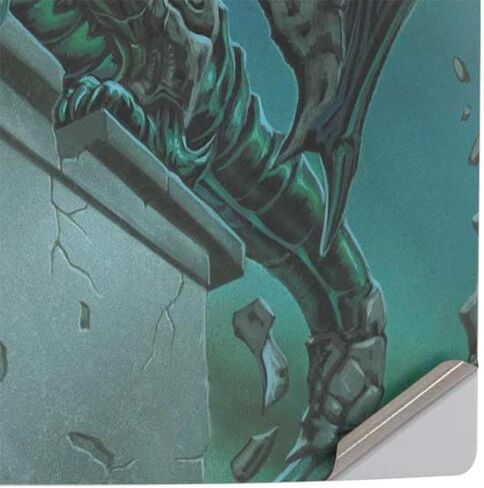 ملصق Skinit المخصص للألعاب متوافق مع وحدة التحكم PS5 Slim Digital Edition - مرخص رسميًا من The Green Dragon بواسطة Ed Beard Jr Design in Kuwait