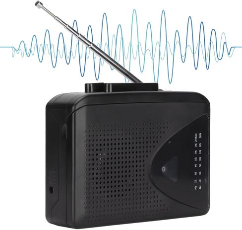 Heayzoki Portable Cassette Style Multifunction Supports AM FM Radio Stereo Compact Tape Player in Saudi Arabia