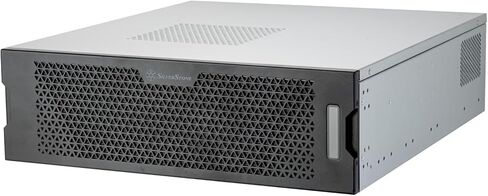 هيكل خادم Silverstone Technology RM32 3U Rackmount يدعم بطاقات الرسومات المتطورة ذات 4 فتحات ومشعات مقاس 360 مم، SST-RM32 in Saudi Arabia