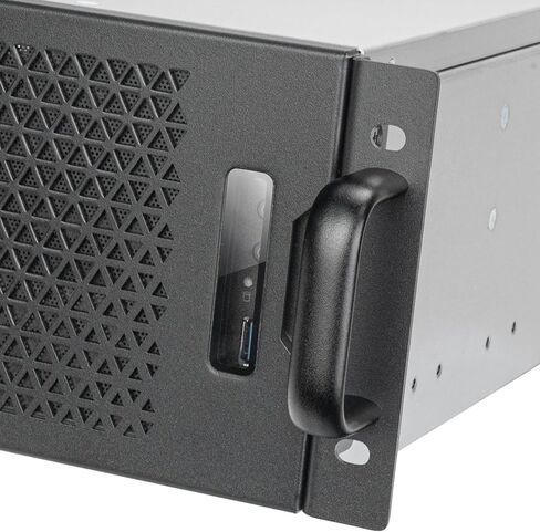 هيكل خادم Silverstone Technology RM32 3U Rackmount يدعم بطاقات الرسومات المتطورة ذات 4 فتحات ومشعات مقاس 360 مم، SST-RM32 in Saudi Arabia