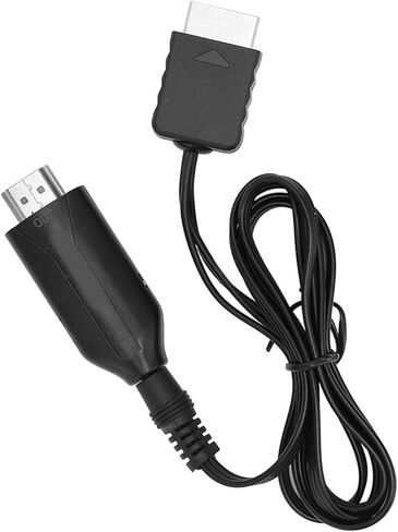 سلك محول وحدة تحكم الألعاب HD لجهاز PS1، PS2 إلى HD واجهة الوسائط المتعددة كابل التوصيل والتشغيل لشاشة التلفزيون، حجم ABS محمول خفيف الوزن in Kuwait