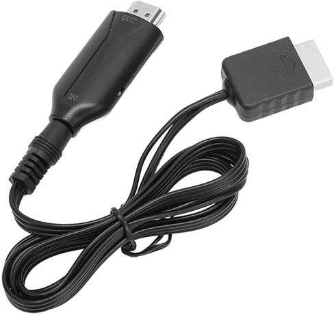 سلك محول وحدة تحكم الألعاب HD لجهاز PS1، PS2 إلى HD واجهة الوسائط المتعددة كابل التوصيل والتشغيل لشاشة التلفزيون، حجم ABS محمول خفيف الوزن in Kuwait