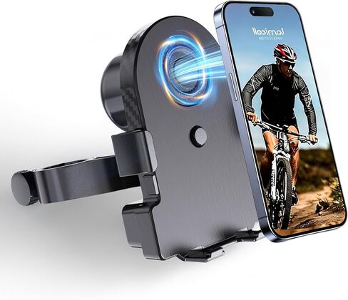 Bike Phone Holder with Speaker 2-in-1 Wireless Cycling Speaker Mount IP44 Waterproof Rating 2000mAH Battery Outdoor Cycling Music Companion Compatible with Apple/Android (4.7-6.7in) in Kuwait
