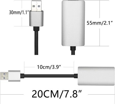 USB A to RJ45 Ethernet Adapte, USB 3.0 to Gigabit Computer LAN Network Adapter with 10CM Cable, Aluminum Case Plug and Play, for PC, Laptop MacBook, Windows and More in Saudi Arabia